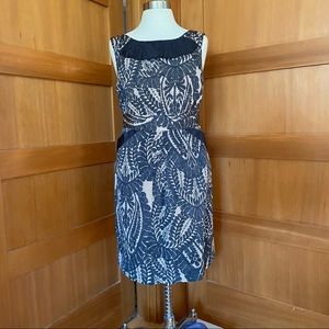 Leifsdottir Printed Shift Dress with Black Details from Anthropologie